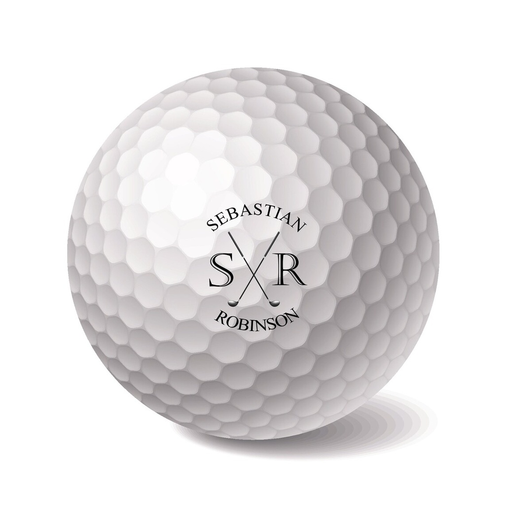 Personalised Golf Balls 3 Pack "Best By Par Initials" Candy Bar Sydney